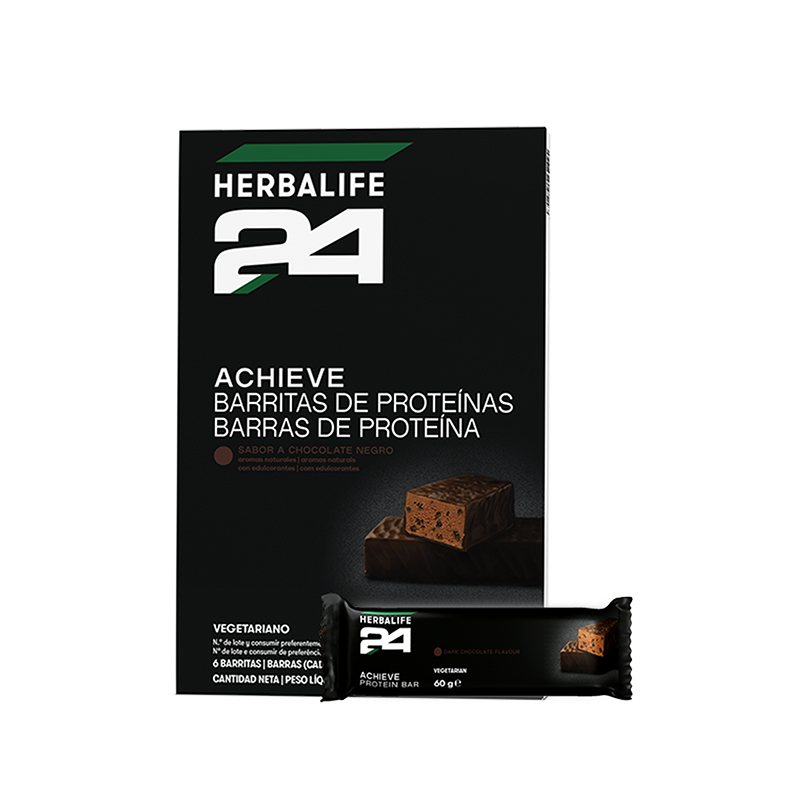 Barritas de Proteínas Achieve H24 · Chocolate Negro