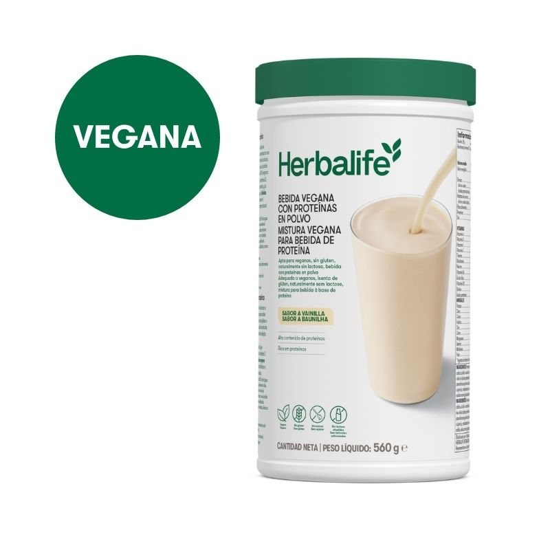 Bebida vegana con proteínas en polvo · Bote 20 raciones